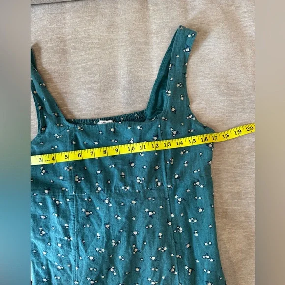 American Eagle M Green Floral Mini Dress - Picture 7 of 8